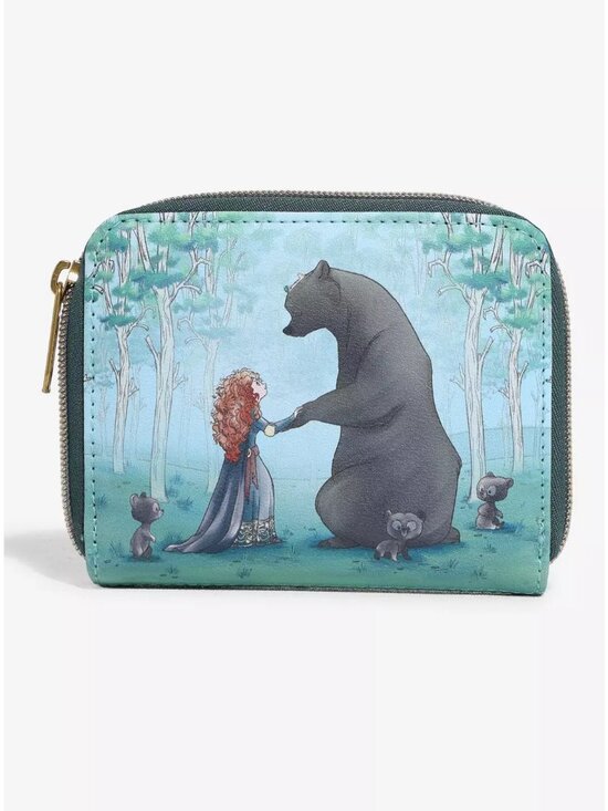 Loungefly Handbags - Loungefly Disney Pixar Brave Wallet Merida Bears Zip Around New